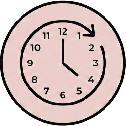 Clock icon circle